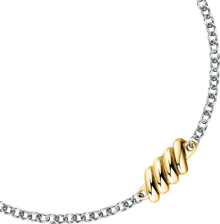 Bracciale-MORELLATO-donna-Torchon-acciaio-dorato-/-cristalli