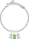 Bracciale-MORELLATO-Drops-acciaio-/-3-pietre-colorate