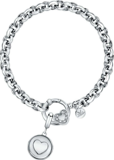 Bracciale-MORELLATO-Drops-acciaio-doppio-cuore