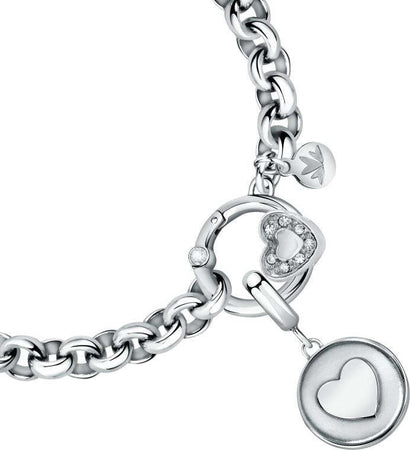 Bracciale-MORELLATO-Drops-acciaio-doppio-cuore