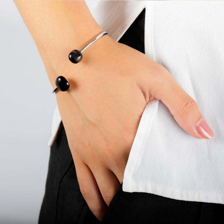 Bracciale-MORELLATO-Gemma-bangle-arg.925-nero---Ø-6-cm