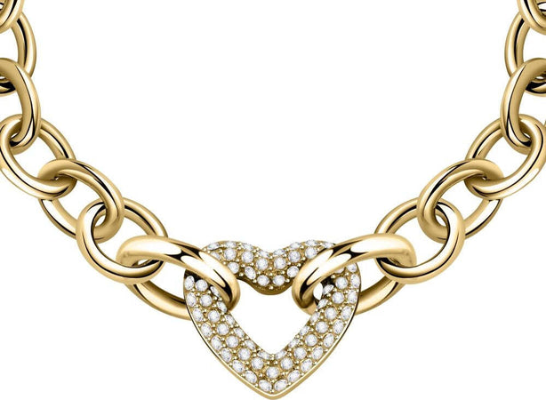 Bracciale-MORELLATO-Incontri-acciaio-dorato-cuore-con-strass