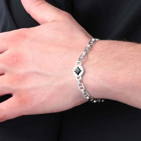 Bracciale-MORELLATO-uomo-Vela-acciaio-wind-rose