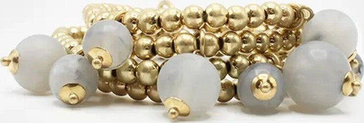 Bracciale Multifilo Sphere Da Donna Bracciale Con Perline Pendenti Moda/Donna/Gioielli/Bracciali Leclaf - Napoli, Commerciovirtuoso.it