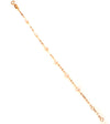 Bracciale neonata-bimba in Oro giallo 18 con perline bianche Braccialetto Bambina Regalo Nascita 15,70cm