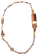 Bracciale neonato-bimbo in Oro Giallo e Bianco 18kt. con Targhetta Personalizzabile cm 16,50 con riduzione