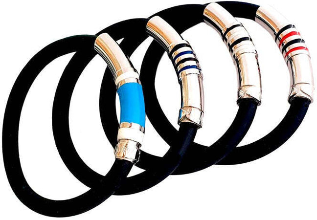 Bracciale neroazzurro, bracciale argento unisex