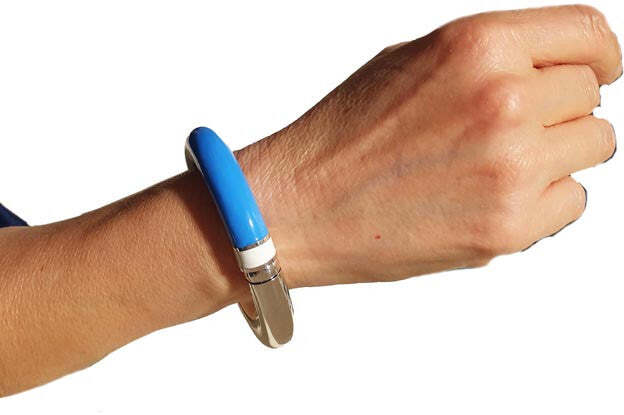 Bracciale ovale metà lucido metà smalto