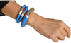 Bracciale ovale metà lucido metà smalto