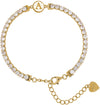 Bracciale Personalizzabile Donna Osa Jewels 7102 N Argento Rodiato 925 Placcato Oro Regolabile