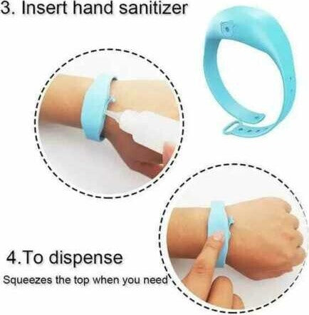 Bracciale Porta Gel Disinfettante Igienizzante Mani Unisex Ricaricabile Silicone Casa e cucina/Bagno/Accessori per il bagno/Dosatori e porta accessori/Dosatori per sapone liquido Trade Shop italia - Napoli, Commerciovirtuoso.it