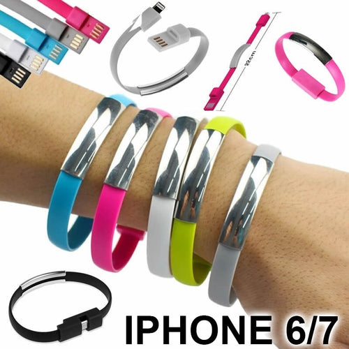 BRACCIALE RICARICA CAVO DATI iPHONE 6 6 PLUS IPAD 4 IPHONE 5 iP 7 SINCRONIZZA Elettronica/Cellulari e accessori/Accessori/Cavi e adattatori/Cavi USB Trade Shop italia - Napoli, Commerciovirtuoso.it