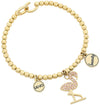 Bracciale rigido Donna LIU JO in Acciaio placcato Oro Liujo Accessorio Per Lei Gioielli Liujo Articolo LJ1489 Braccialetto Idea Regalo