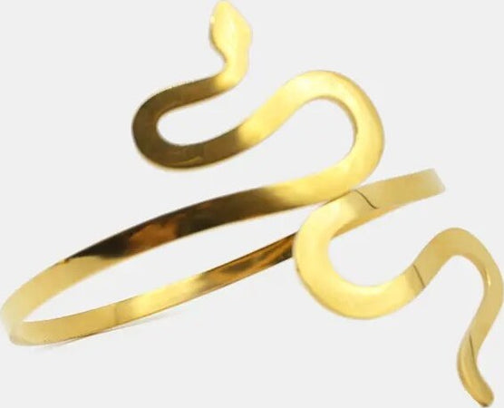 Bracciale Rigido Serie Snake Da Donna Bracciale Dorato Semirigido Moda/Donna/Gioielli/Bracciali Leclaf - Napoli, Commerciovirtuoso.it