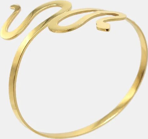 Bracciale Rigido Serie Snake Da Donna Bracciale Dorato Semirigido Moda/Donna/Gioielli/Bracciali Leclaf - Napoli, Commerciovirtuoso.it