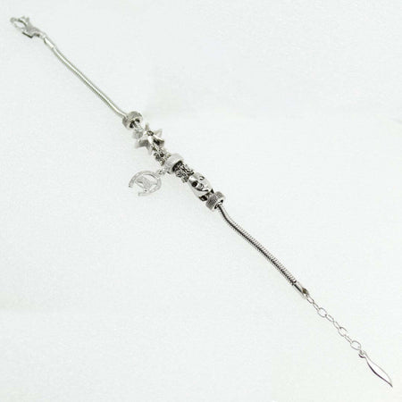 Bracciale sardo Sa Sartiglia con stella maschera Componidori e cavallo