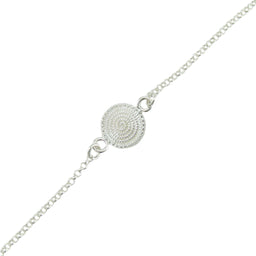 Bracciale verde portafortuna in sagola con finali argento 925 ‰ (17