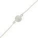 Bracciale sardo donna in argento maglia giunchiglio con centrale corbula