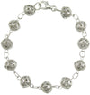 Bracciale sardo donna sfere bottone filigrana sarda in argento traforate