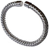 Bracciale tessuto intrecciato in argento