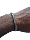 Bracciale tessuto intrecciato in argento