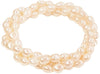 Bracciale Torchon Donna a tre Giri in Perle di fiume Bianche Nihama Braccialetto Perle Per Lei Elegante