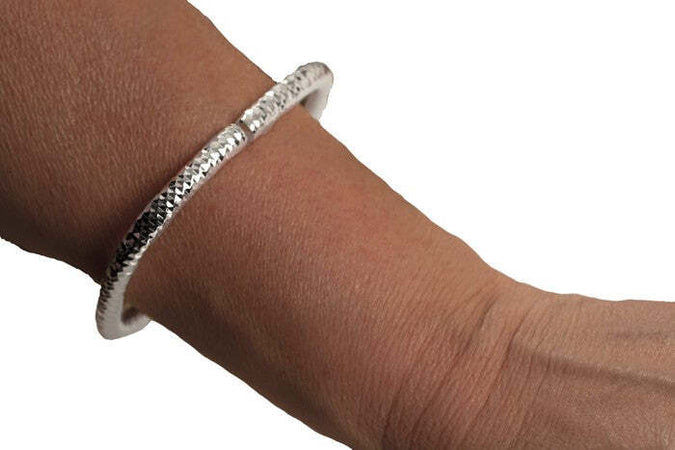 Bracciale tubo flessible in Argento 925/1000