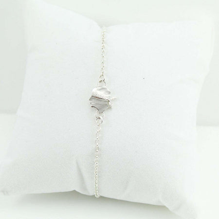 Bracciale con centrale moro simbolo bandiera della Sardegna in argento