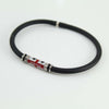 Bracciale uomo bandiera sarda 4 mori in argento