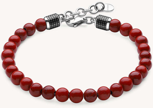 Bracciale Uomo Brosway Bul43 Con Sfere Rosse