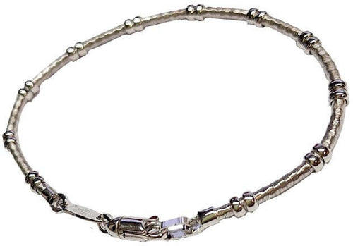 Bracciale uomo design geometrico in argento