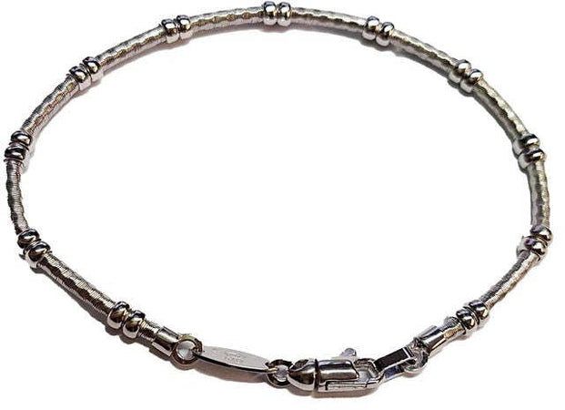Bracciale uomo design geometrico in argento