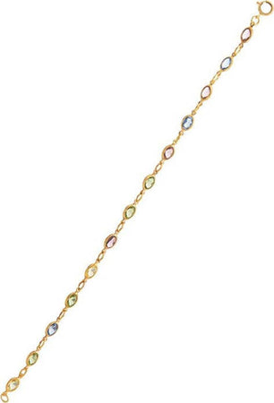 Bracciale Zirconium Oval Colors Gold Zirconite Goldfilled 14/20 Moda/Donna/Gioielli/Bracciali Scontolo.net - Potenza, Commerciovirtuoso.it