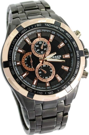 Braccialetto Watch Quarzo Black Silver Curren 8023 Virile Impermeabile Moda/Uomo/Orologi/Orologi da polso Trade Shop italia - Napoli, Commerciovirtuoso.it
