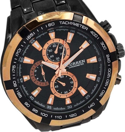 Braccialetto Watch Quarzo Black Silver Curren 8023 Virile Impermeabile Moda/Uomo/Orologi/Orologi da polso Trade Shop italia - Napoli, Commerciovirtuoso.it