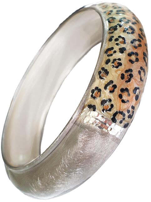 Bracciali argento e smalto ghepardo