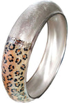 Bracciali argento e smalto ghepardo