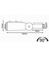 Braccio Adattatore Regolabile In Alluminio Per Lampioni Armature Stradali Bc-g