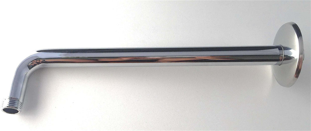 Braccio di sostegno per doccia in ottone cromato pesante da 40 cm