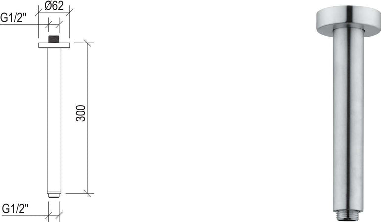 Braccio-doccia-a-soffitto-lungo-30-cm-in-acciaio-inox-316L-di-Tubico-Tevere
