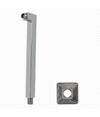 Braccio Doccia In Ottone Cromato Quadrato Per Soffione Con Rosone 30 Cm 59492