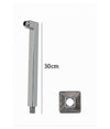 Braccio Doccia In Ottone Cromato Quadrato Per Soffione Con Rosone 30 Cm 59492