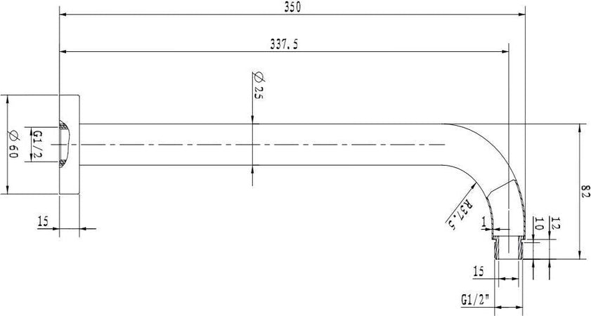 Braccio Doccia Ottone Cromato Prolunga Soffione Doccia Bagno Fisso Attacco Standard Fai da te/Attrezzature per cucine e bagni/Attrezzature per bagni/Docce e componenti doccia/Filtri supporti e soffioni doccia/Docce fisse Ogomondo - Martina Franca, Commerciovirtuoso.it
