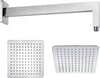 Braccio Doccia Ottone Cromato + Soffione Doccia Quadrato Acciaio Inox 200x200x2 Mm Spessore Fai da te/Attrezzature per cucine e bagni/Attrezzature per bagni/Docce e componenti doccia/Filtri supporti e soffioni doccia/Docce fisse Ogomondo - Martina Franca, Commerciovirtuoso.it