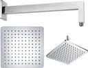 Braccio Doccia Ottone Cromato + Soffione Doccia Quadrato Acciaio Inox 200x200x4 Mm Spessore Fai da te/Attrezzature per cucine e bagni/Attrezzature per bagni/Docce e componenti doccia/Filtri supporti e soffioni doccia/Docce fisse Ogomondo - Martina Franca, Commerciovirtuoso.it