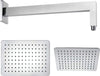 Braccio Doccia Ottone Cromato + Soffione Doccia Rettangolare Acciaio Inox 200x300x2 Mm Spessore Fai da te/Attrezzature per cucine e bagni/Attrezzature per bagni/Docce e componenti doccia/Filtri supporti e soffioni doccia/Docce fisse Ogomondo - Martina Franca, Commerciovirtuoso.it