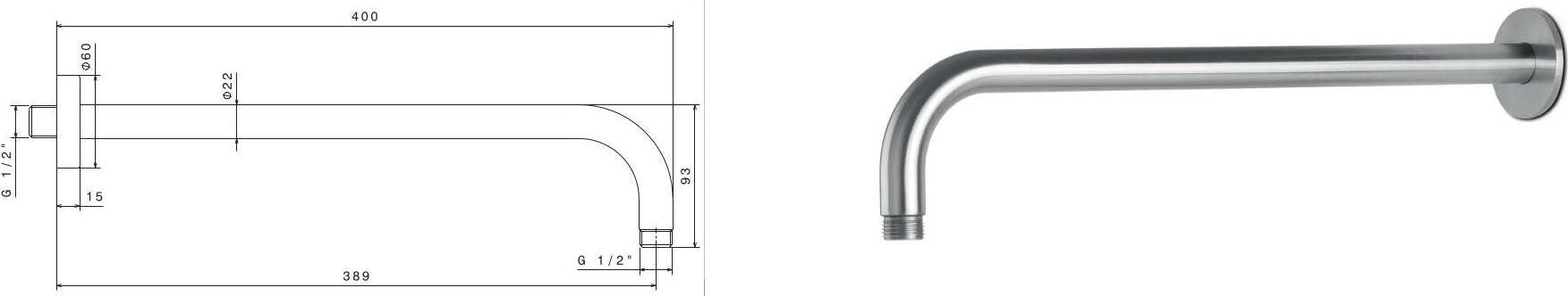 Braccio-soffione-a-parete-tondo-in-acciaio-inox-da-400-mm-di-Tubico-Nilo