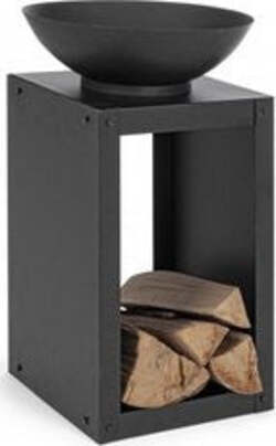 Braciere-Yes-Everyday-0782418-EFESTO-Con-Porta-Legna-Nero