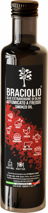 Braciolio affumicato a freddo 250cc con confezione natalizia - olio gourmet per piatti con gusto di brace