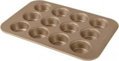BRANDANI STAMPO ANTIADERENTE 12 MUFFIN CARBON STEEL ORO Casa e cucina/Teglie da forno e accessori per pasticceria/Teglie e stampi/Teglie per muffin e cupcake Scontolo.net - Potenza, Commerciovirtuoso.it